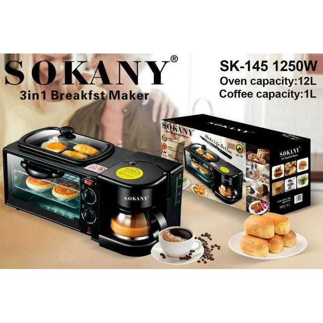 Horno Sokany 3 en 1: Cocina Más Fácil, Rápida y Deliciosa